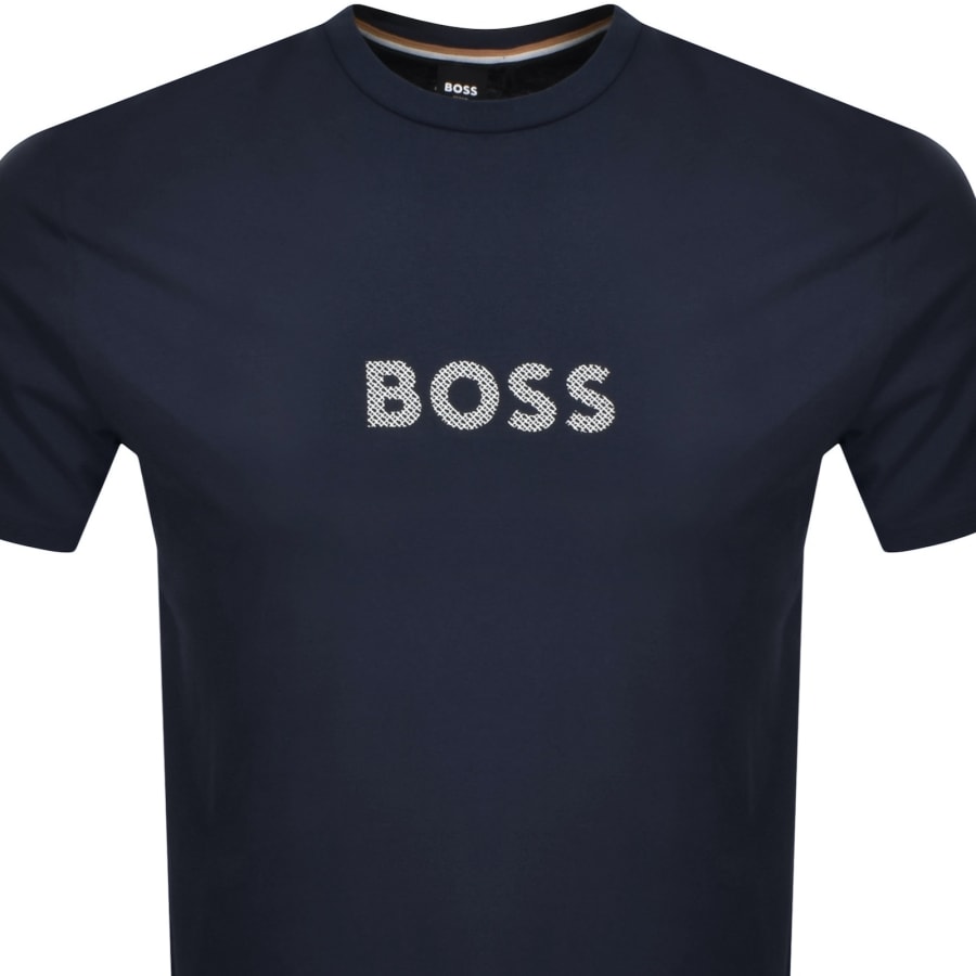 Navy boss t shirt clearance